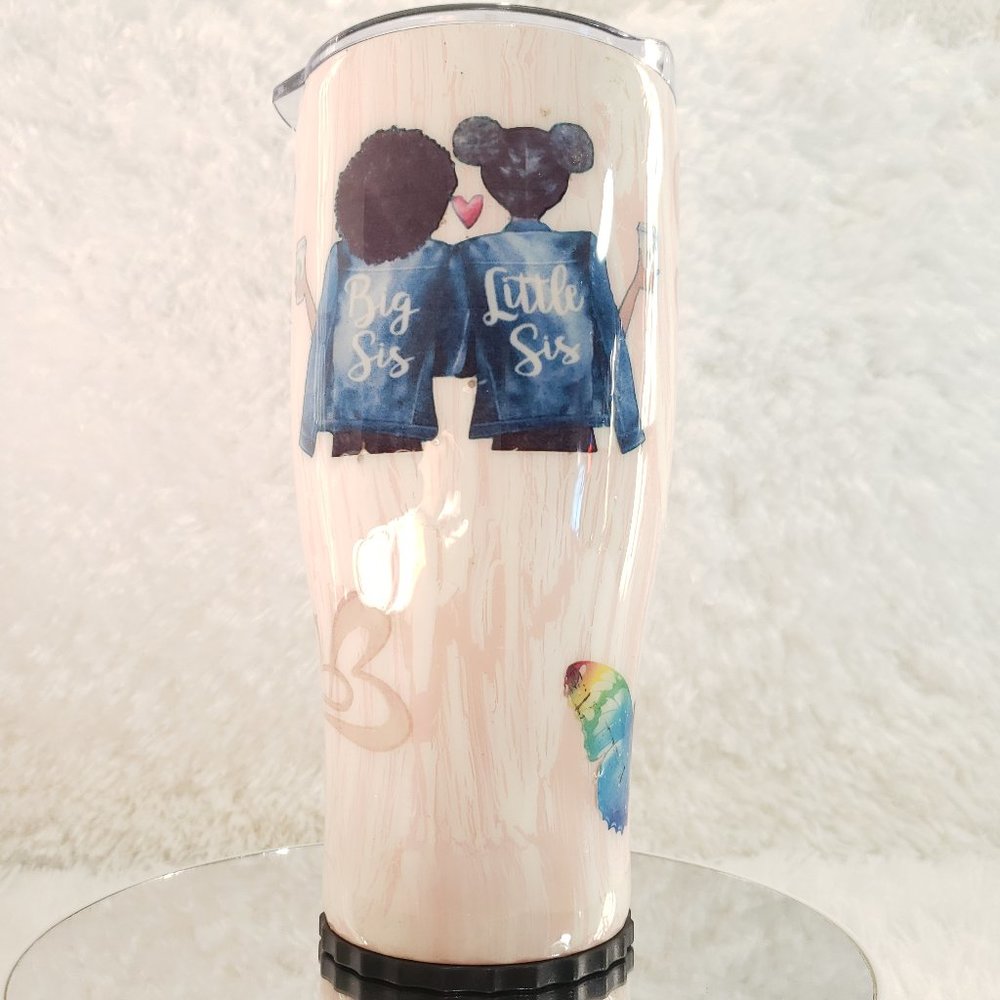 "Always By My Side" Sister Tumbler 30oz